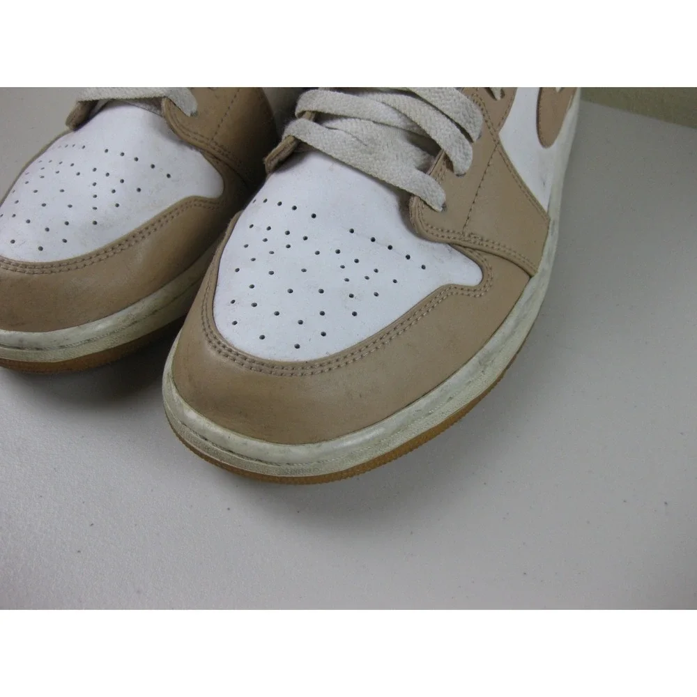 Jordan Air Jordan 1 Mid Men's (12) High Top Sneakers Shoes Tan Gum #554724